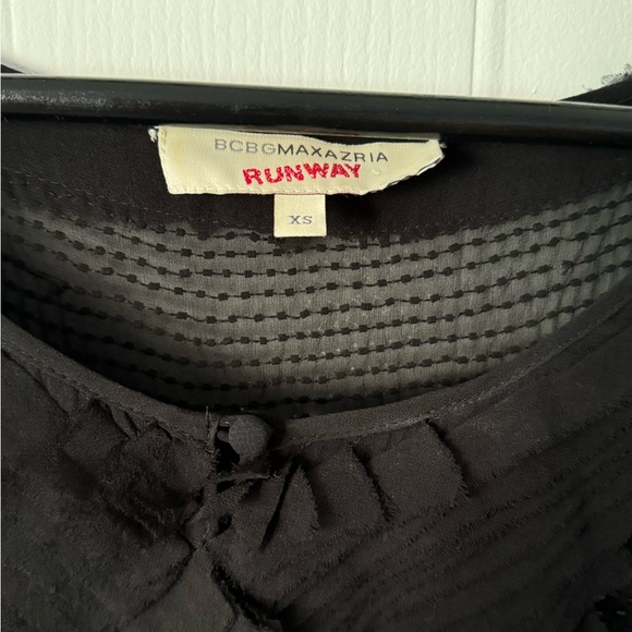 BCBGMaxAzria Runway sequin dress black  sizeXS vintage - Picture 4 of 12